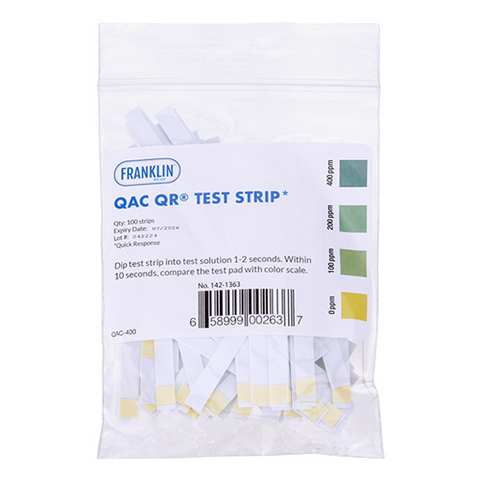 1421363 AllPoints Foodservice Parts & Supplies Quaternary Ammonia Sanitizer Test Strip Tape, Pack-ALLPOINTS FOOD SERVICE PARTS & SUPPLIES