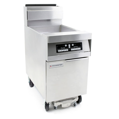 Frymaster CFHD160G High-Efficiency 80 lb. Gas Floor Fryer with Built-In Filtration - 125,000 BTU