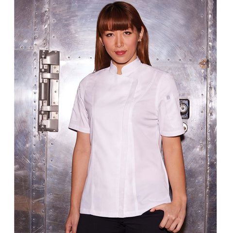 BCWSZ006WHTXL Chef Works Women's Single-Breasted Springfield Chef Coat-CHEF WORKS