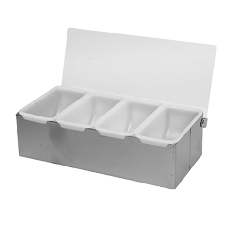 SLCN004 Thunder Group 4-Compartment Condiment Dispenser-Thunder Group