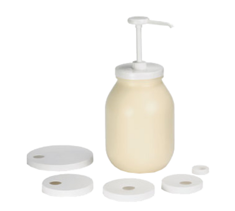 Tablecraft Products 662K 1 oz Economy Pump Kit with 5 Adapter Caps