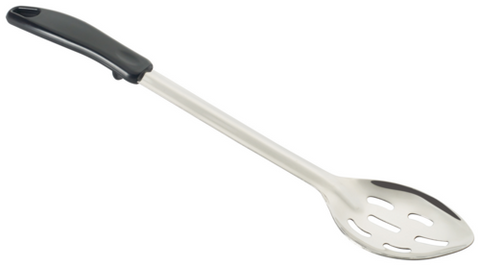 Winco BHSP-15 15" Slotted Basting Spoon with Stop-Hook Polypropylene Handle