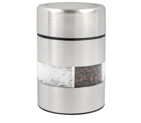 5080-00 Olde Thompson 4" Stainless Steel Filled Salt & Peppermill Combo