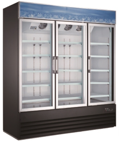 EGDM-60R-HC Enhanced Merchandiser Refrigerator, 3 Glass Doors