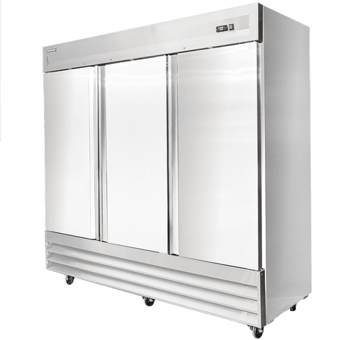 ERS-72F-HC Enhanced Reach-In Freezer, Solid 3 Doors