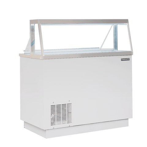 EDC-46-HC Enhanced 46" Dipping Cabinet with Sneeze Guard, White