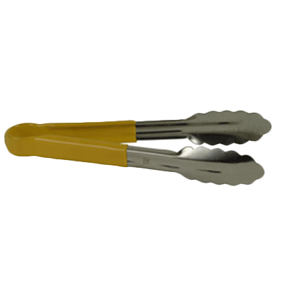 SLTG812Y Thunder Group 12" Stainless Steel Tong With Non-Slip Yellow Handle