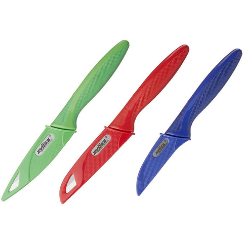 E920126U Zyliss 3Pc Paring and Peeling Knife Set Colored - EACH