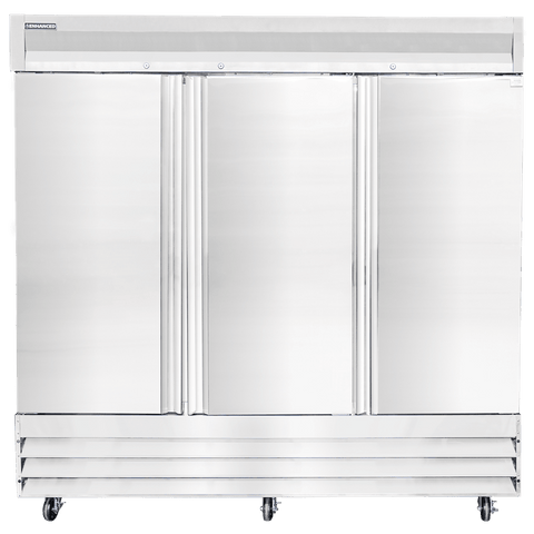 ERS-72R-HC Enhanced Reach-In Refrigerator, 3 Solid Doors