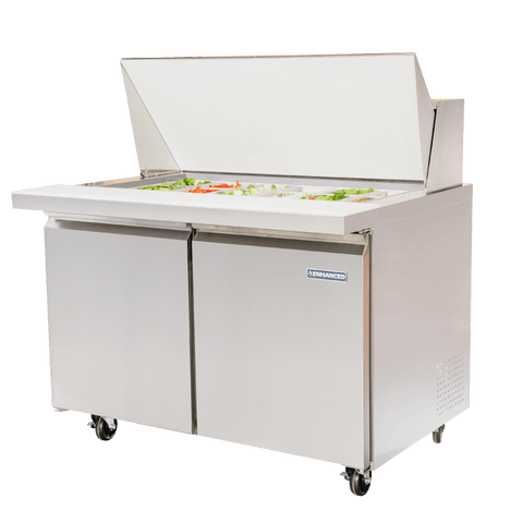 ESPM-48-18-HC Enhanced 48" Refrigerated Sandwich/Salad Prep Unit, Mega Top
