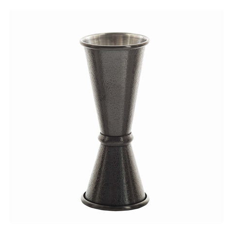 10562 TableCraft Products Japanese Jigger, 1oz/2oz, 18/8 Stainless Steel, Black Acid Etch Finish