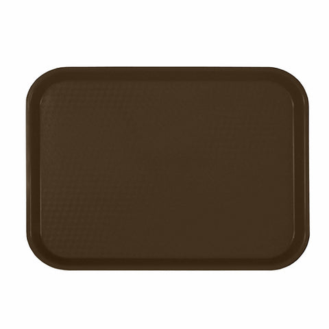 PLFFT1216BR Thunder Group 12" x 16-1/4" Brown Fast Food Tray