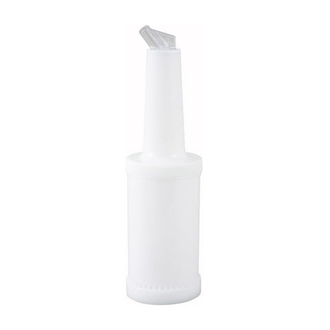 PPB-2W Winco 2 Qt. Liquor & Juice Multi Pour w/ White Spout & Lid-WINCO