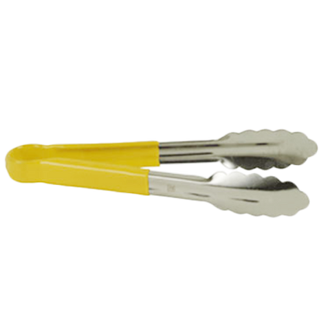 SLTG812Y Thunder Group 12" Stainless Steel Tong With Non-Slip Yellow Handle