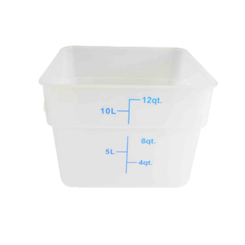 PLSFT012TL Thunder Group 12 Qt. Translucent Square Food Storage Container