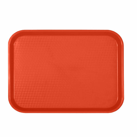 PLFFT1014RD Thunder Group 10-1/2" x 13-5/8" Red Fast Food Tray