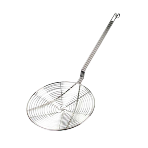 SLSKS009 Thunder Group 9" Nickel Plated Spiral Wire Skimmer