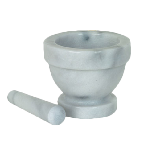 MRGR002 Thunder Group 5" Marble Mortar & Pestle Set