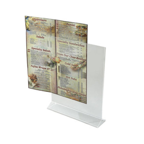 ATCH-811 Winco 8" x 11" Acrylic Menu Card Holder