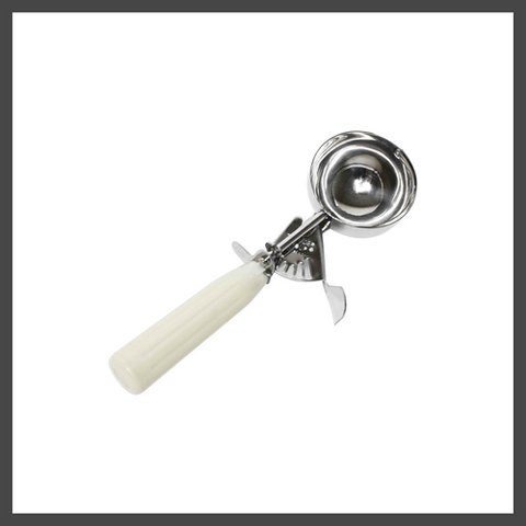 SLDS010 Thunder Group 3-1/4 Oz. Ivory Ice Cream Disher