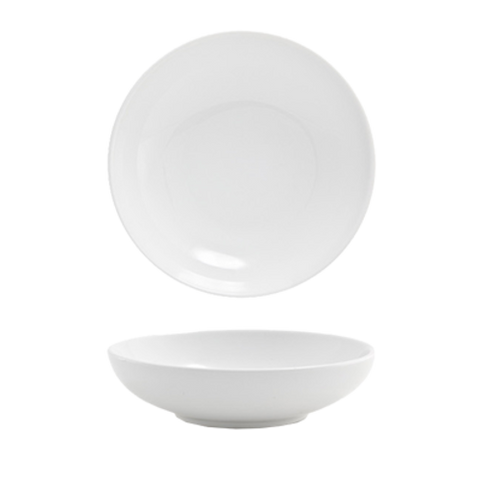 DBO080WHP23 FOH Harmony™ Bowl, 16 Oz., 7" Dia. X 1-1/2\" Round, Porcelain