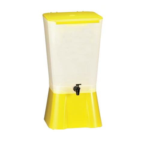 1055 Tablecraft 5 Gallon Yellow Beverage Dispenser