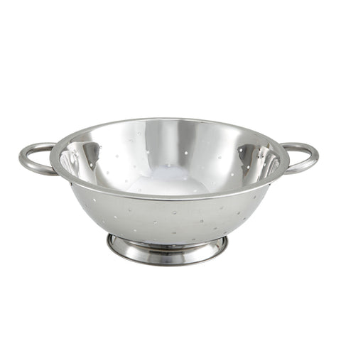 COD-3 Winco 3 Qt. Stainless Steel Colander w/ Base & Handles