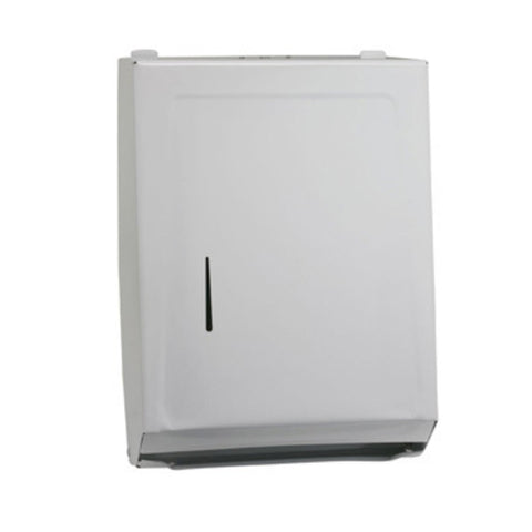 TD-600 Winco White Wall Mounted Paper Towel Dispenser