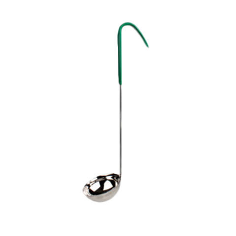 SLOL205 Thunder Group 4 Oz. Stainless Steel Ladle With Green Handle