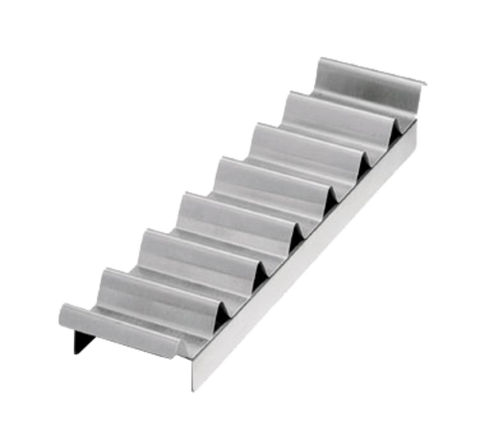 937 Tablecraft 18-1/4" x 4" Stainless Steel Hot Dog/Taco Prep Tray