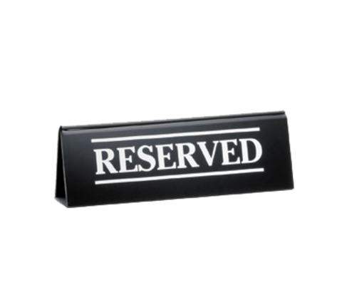 2060A Tablecraft Plastic "Reserved" Table Tent