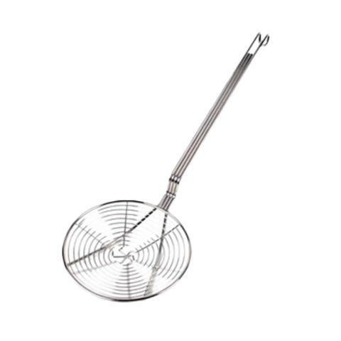 SLSKS007 Thunder Group 7" Nickel Plated Spiral Wire Skimmer