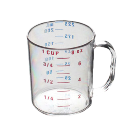 PLMC008CL Thunder Group Polyethylene 1 Cup (8 oz.) Measuring Cup