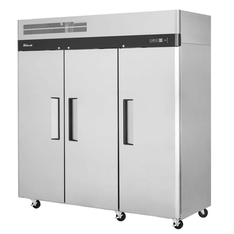 M3F72-3-N Turbo Air 78" 3-Section Reach-In Freezer