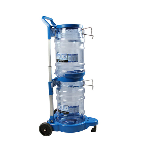 SICART60 San Jamar Transports Up To (2) 6 Gallon Saf-T-Ice® Totes (Si6000), Saf-T-Ice® Cart - Each