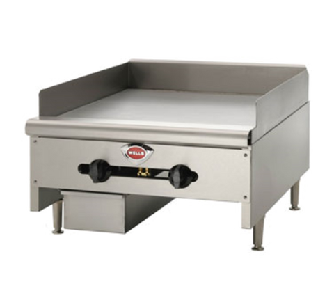 HDG-4830G Wells Natural Gas Heavy-Duty 48" Countertop Griddle