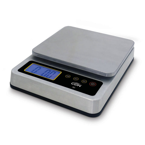 CDN SD1104-BK Black 11 lb. Round Digital Portion Control Kitchen Scale