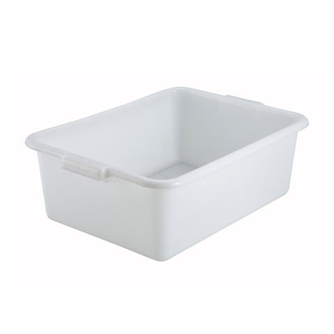 PL-7W Winco 21-1/2" x 15" x 7" White Dish Box