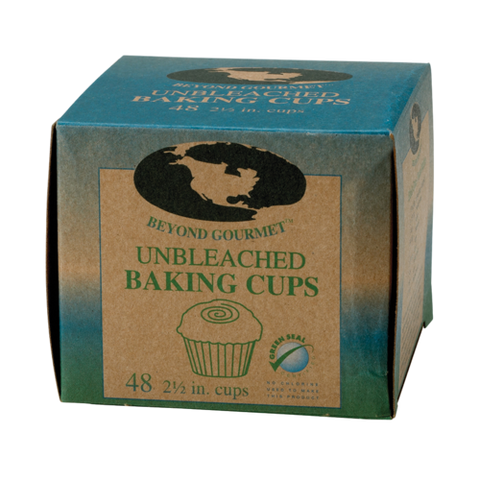 048 Harold Import Unbleached Baking Cups, 2-1/2"X 1-1/4", Large
