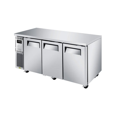 JUR-72S-N6 Turbo Air 72" 3 Door Undercounter Narrow Refrigerator