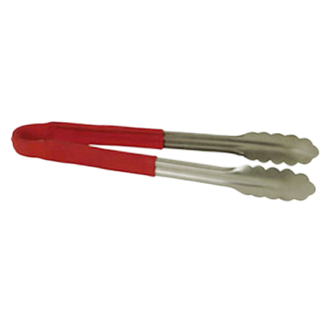 SLTG810R Thunder Group 10" Stainless Steel Tong With Non-Slip Red Handle
