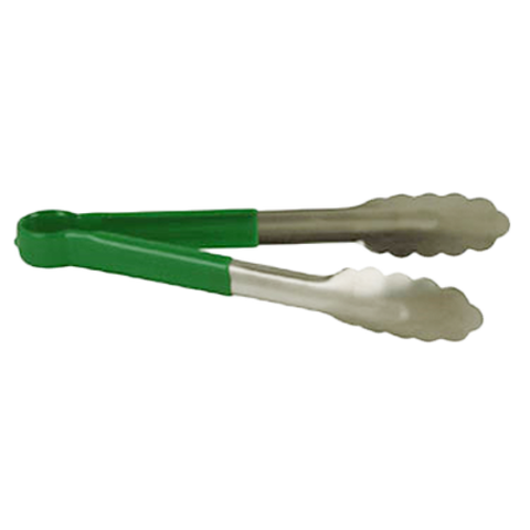 SLTG812G Thunder Group 12" Stainless Steel Tong With Non-Slip Green Handle
