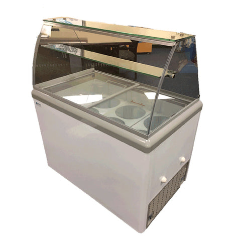 HBD-6HC Excellence 43.5" Stand Alone Ice Cream Dipping Cabinet w/ 10 Tub Capacity