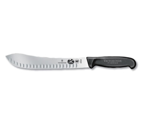 5.7423.25-X3  Victorinox 10" Granton Edge Butcher Knife w/ Black Fibrox Handle