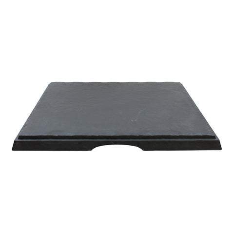 MGD1616 TableCraft Products Square Melamine Slate Display Tray, 16.625 x 16.625 x 1.125&quot;