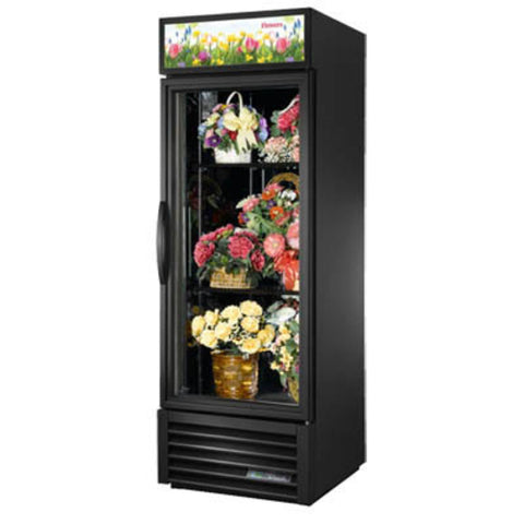 GDM-23FC-HC-TSL01 True 27" Black 1-Section Floral Cooler w/ Swing Door