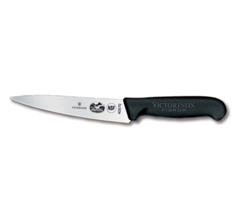 5.2003.15-X8  Victorinox 5" Chef Knife w/ Black Fibrox Handle