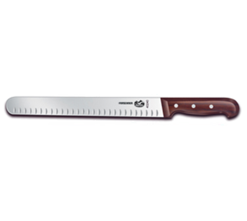 7.6059.11  Victorinox 12" Granton Edge Straight Slicer Knife w/ Rosewood Handle