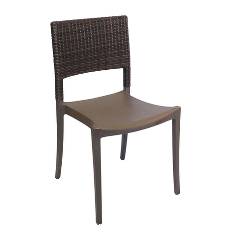 UT925037 Grosfillex Java Stacking Chair, Bronze