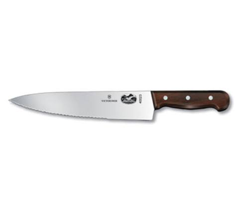 5.2030.25  Victorinox 10" Straight/Serrated Edge Chef Knife w/ Rosewood Handle